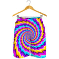 Twisted Spiral Moving Optical Illusion Men's Shorts