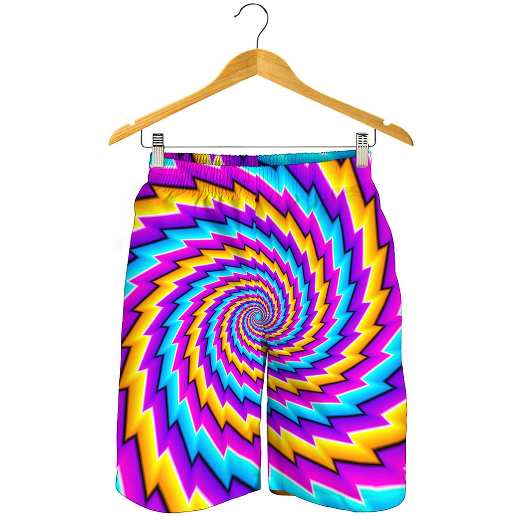 Twisted Spiral Moving Optical Illusion Men's Shorts