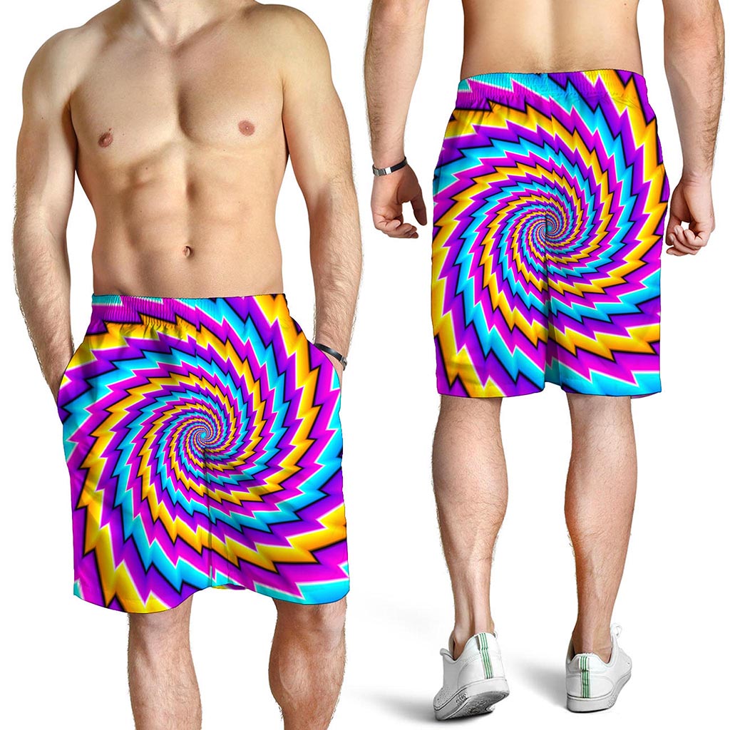 Twisted Spiral Moving Optical Illusion Men's Shorts