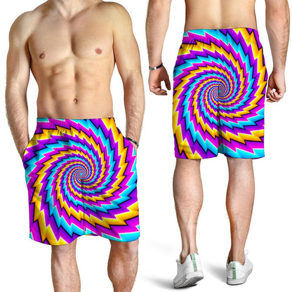 Twisted Spiral Moving Optical Illusion Men's Shorts