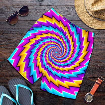 Twisted Spiral Moving Optical Illusion Men's Shorts