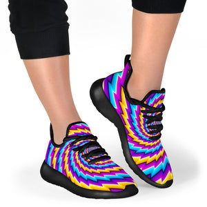 Twisted Spiral Moving Optical Illusion Mesh Knit Shoes GearFrost