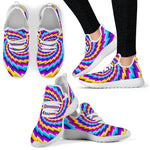 Twisted Spiral Moving Optical Illusion Mesh Knit Shoes GearFrost