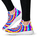 Twisted Spiral Moving Optical Illusion Mesh Knit Shoes GearFrost