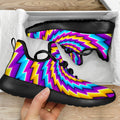 Twisted Spiral Moving Optical Illusion Mesh Knit Shoes