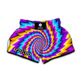 Twisted Spiral Moving Optical Illusion Muay Thai Boxing Shorts