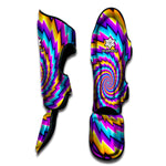 Twisted Spiral Moving Optical Illusion Muay Thai Shin Guard
