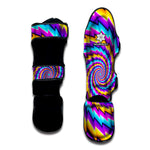 Twisted Spiral Moving Optical Illusion Muay Thai Shin Guard