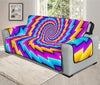 Twisted Spiral Moving Optical Illusion Oversized Sofa Protector