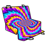 Twisted Spiral Moving Optical Illusion Pet Car Back Seat Cover