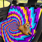 Twisted Spiral Moving Optical Illusion Pet Car Back Seat Cover