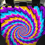 Twisted Spiral Moving Optical Illusion Pet Car Back Seat Cover