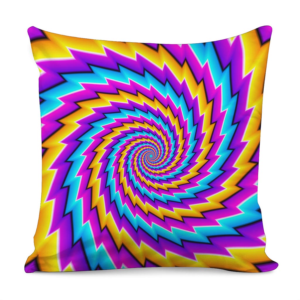 Twisted Spiral Moving Optical Illusion Pillow Cover