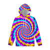 Twisted Spiral Moving Optical Illusion Pullover Hoodie