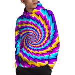 Twisted Spiral Moving Optical Illusion Pullover Hoodie