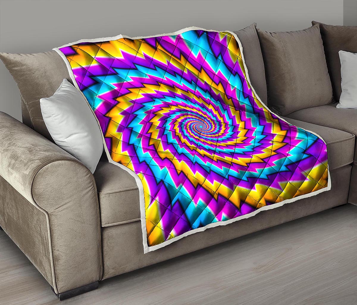 Twisted Spiral Moving Optical Illusion Quilt