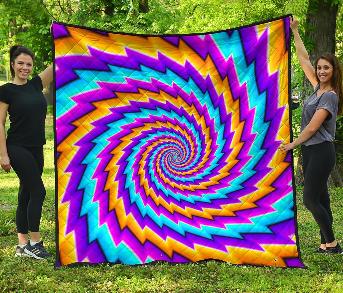 Twisted Spiral Moving Optical Illusion Quilt