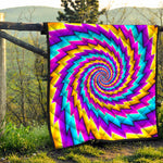Twisted Spiral Moving Optical Illusion Quilt