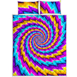 Twisted Spiral Moving Optical Illusion Quilt Bed Set