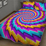Twisted Spiral Moving Optical Illusion Quilt Bed Set
