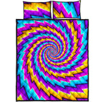 Twisted Spiral Moving Optical Illusion Quilt Bed Set