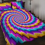 Twisted Spiral Moving Optical Illusion Quilt Bed Set