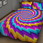 Twisted Spiral Moving Optical Illusion Quilt Bed Set