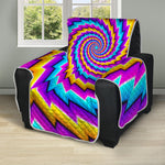 Twisted Spiral Moving Optical Illusion Recliner Protector