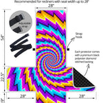 Twisted Spiral Moving Optical Illusion Recliner Protector