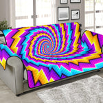 Twisted Spiral Moving Optical Illusion Sofa Protector