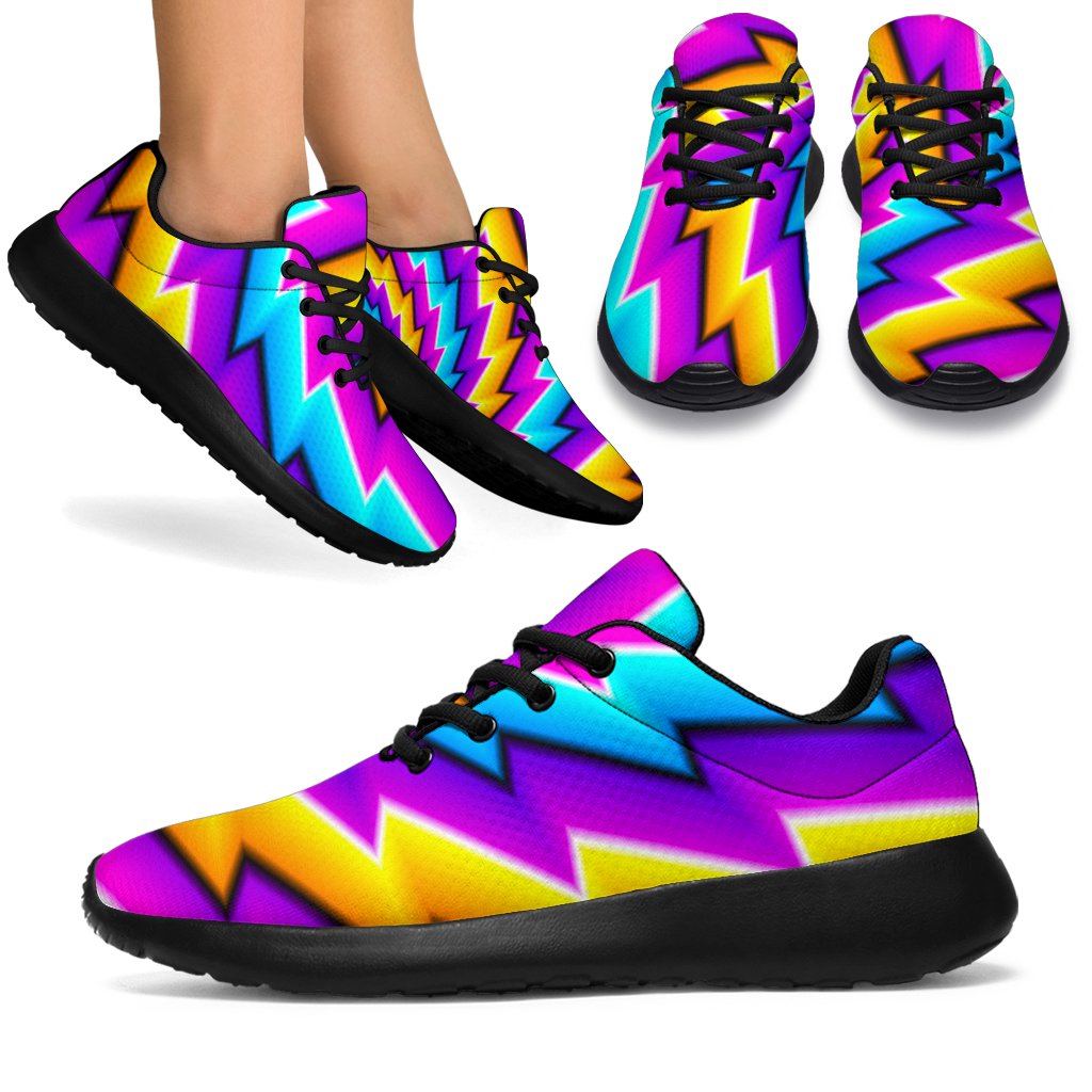 Twisted Spiral Moving Optical Illusion Sport Shoes GearFrost