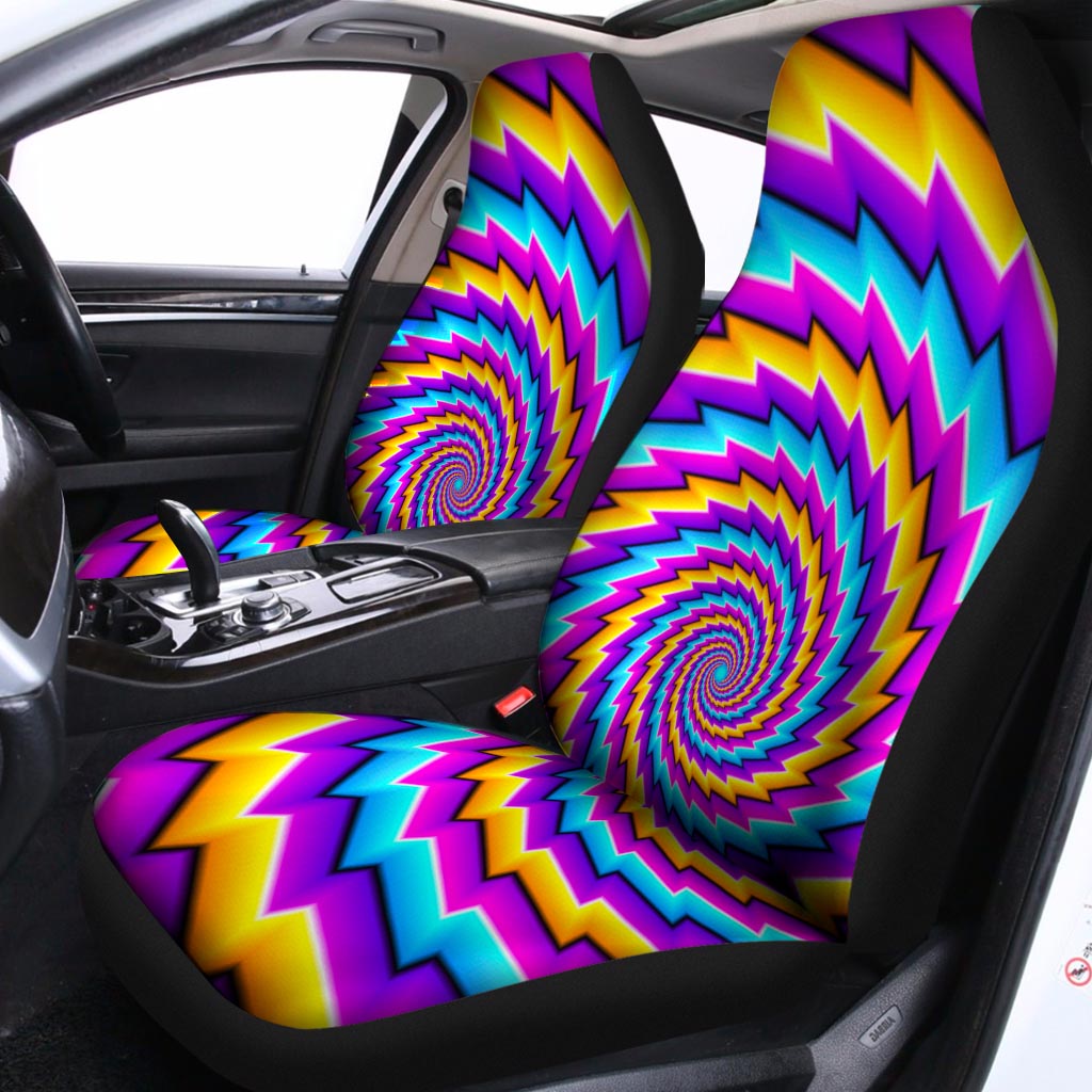 Twisted Spiral Moving Optical Illusion Universal Fit Car Seat Covers