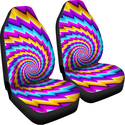 Twisted Spiral Moving Optical Illusion Universal Fit Car Seat Covers