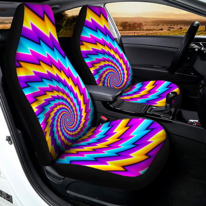 Twisted Spiral Moving Optical Illusion Universal Fit Car Seat Covers