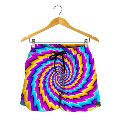 Twisted Spiral Moving Optical Illusion Women's Shorts