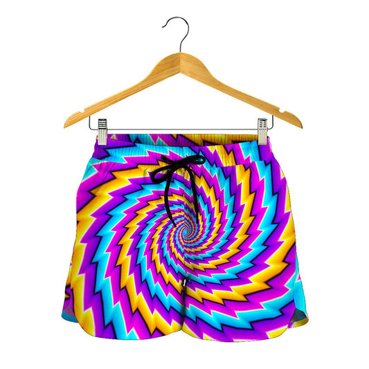 Twisted Spiral Moving Optical Illusion Women's Shorts