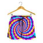 Twisted Spiral Moving Optical Illusion Women's Shorts