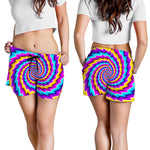 Twisted Spiral Moving Optical Illusion Women's Shorts