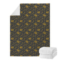 Tyrannosaurus Dino Fossil Pattern Print Blanket