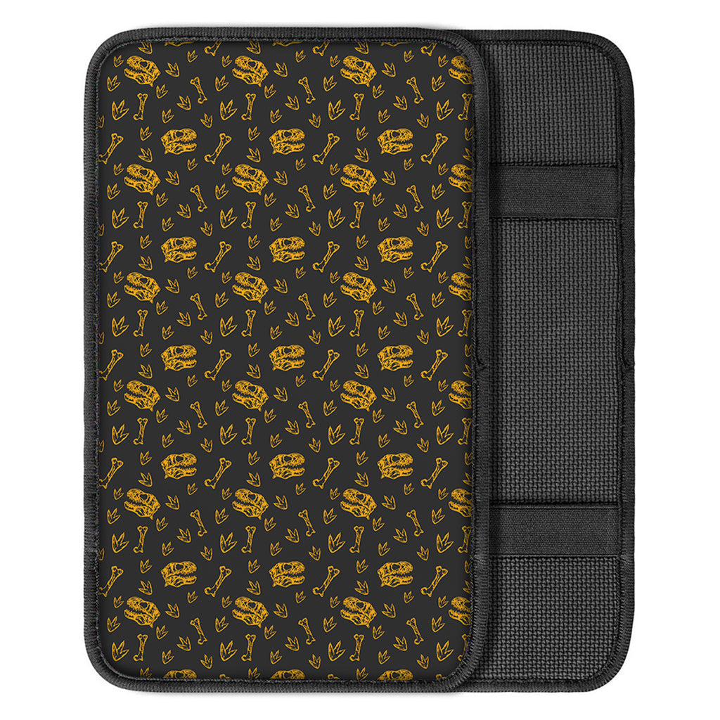 Tyrannosaurus Dino Fossil Pattern Print Car Center Console Cover