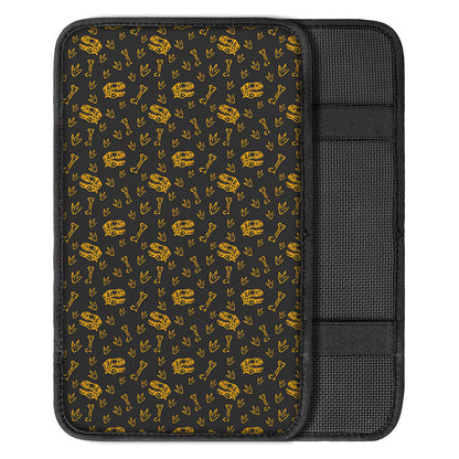 Tyrannosaurus Dino Fossil Pattern Print Car Center Console Cover