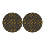 Tyrannosaurus Dino Fossil Pattern Print Car Coasters