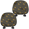 Tyrannosaurus Dino Fossil Pattern Print Car Headrest Covers