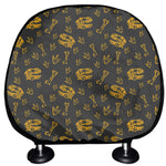 Tyrannosaurus Dino Fossil Pattern Print Car Headrest Covers