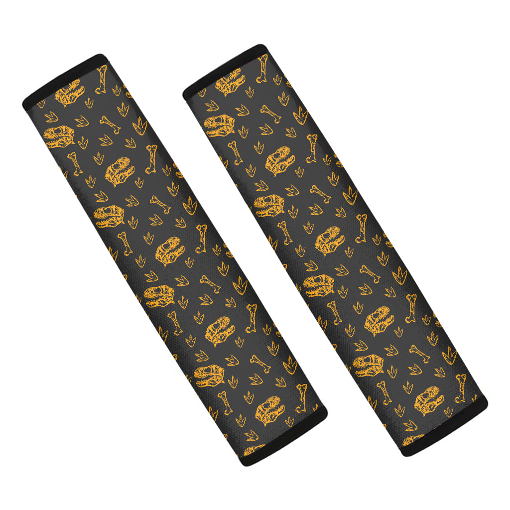 Tyrannosaurus Dino Fossil Pattern Print Car Seat Belt Covers