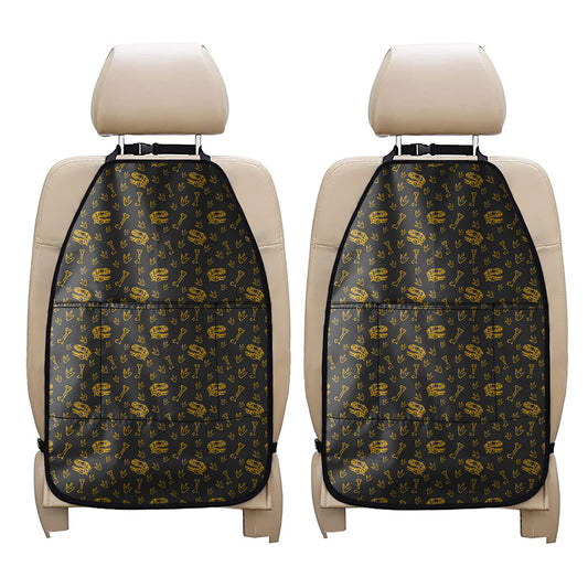 Tyrannosaurus Dino Fossil Pattern Print Car Seat Organizers