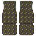 Tyrannosaurus Dino Fossil Pattern Print Front and Back Car Floor Mats
