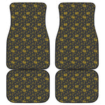 Tyrannosaurus Dino Fossil Pattern Print Front and Back Car Floor Mats