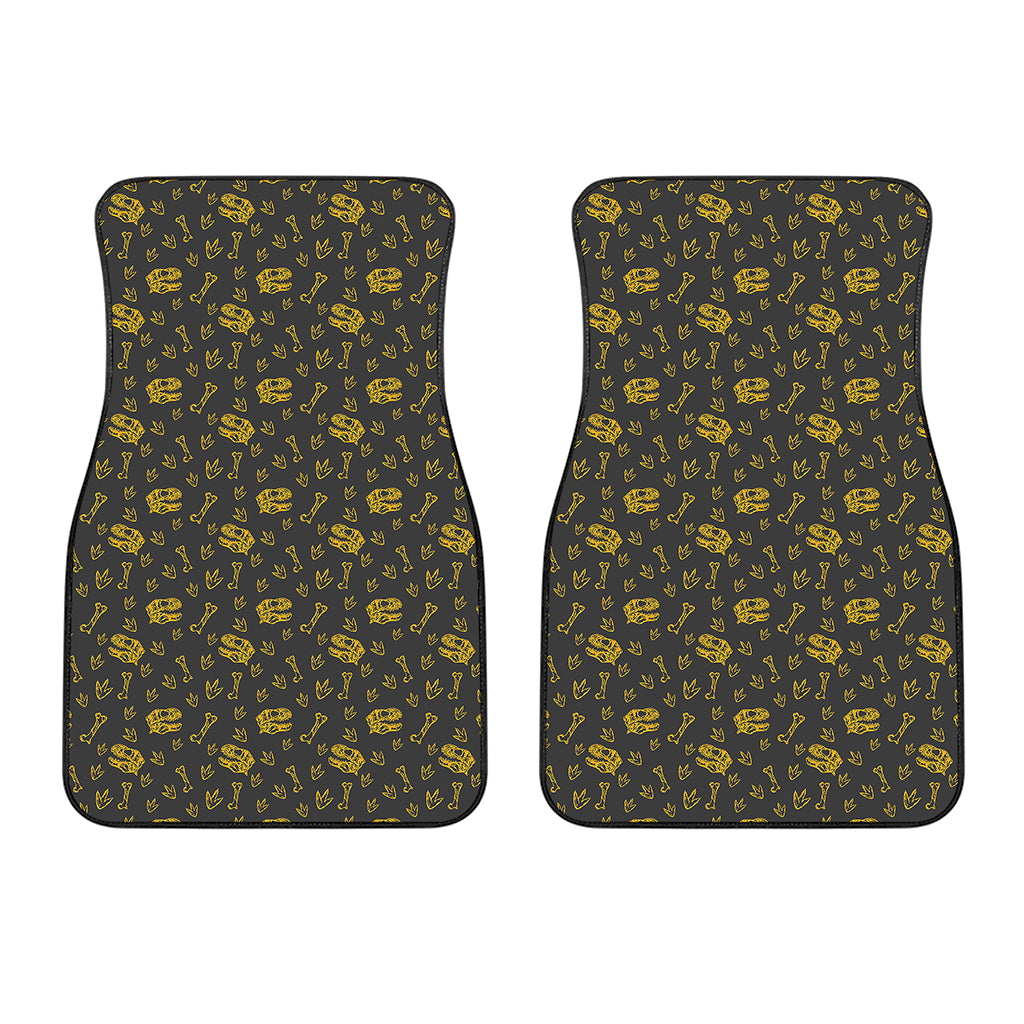 Tyrannosaurus Dino Fossil Pattern Print Front Car Floor Mats