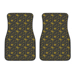 Tyrannosaurus Dino Fossil Pattern Print Front Car Floor Mats